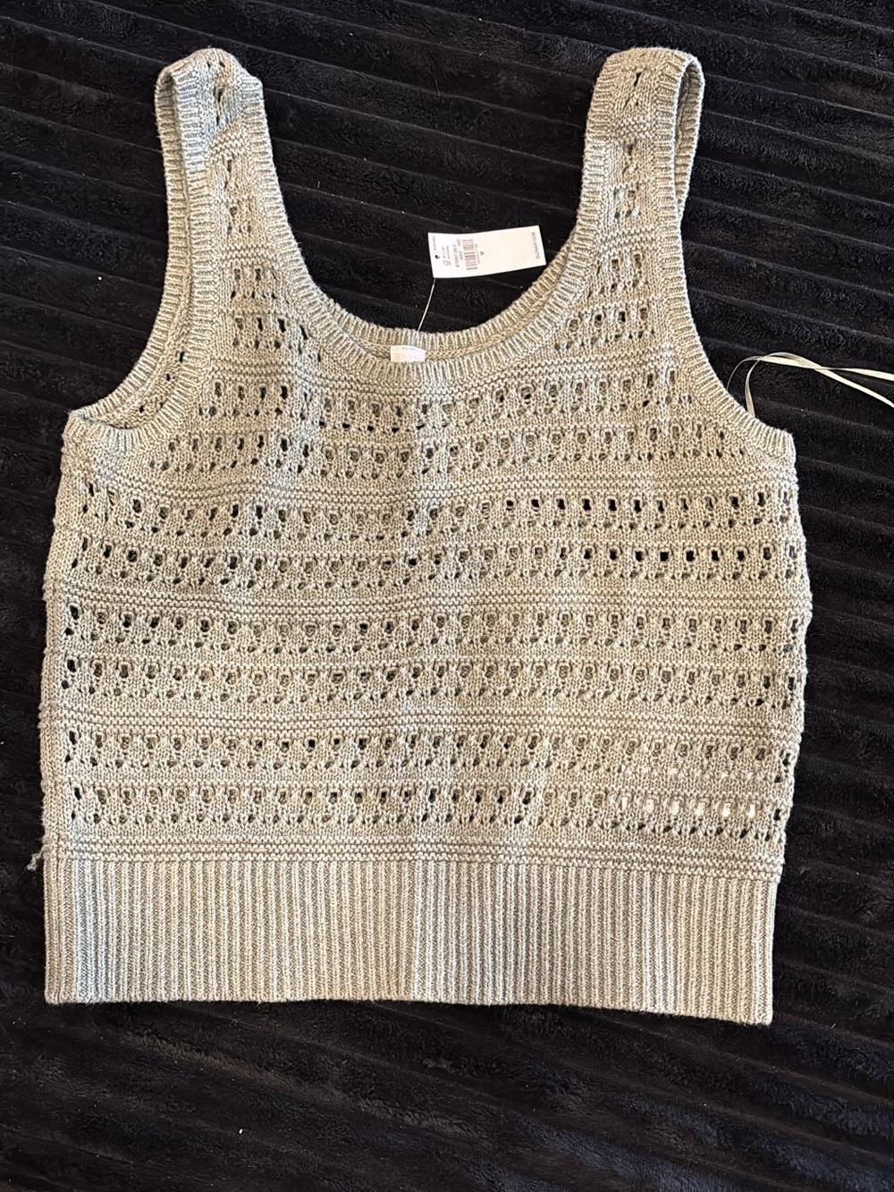 Old Navy Open-Knit Scoop Tank - Cream